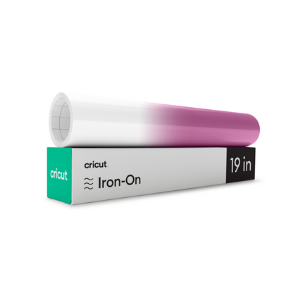 UV-Activated, Color-Changing Iron-On, White - Pink