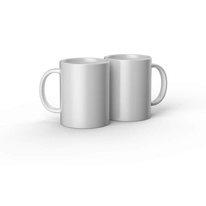 Ceramic Mug Blank, White - 15 oz/425 ml (2 ct)