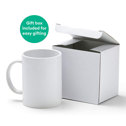 Ceramic Mug Blank, White - 15 oz/425 ml (2 ct)