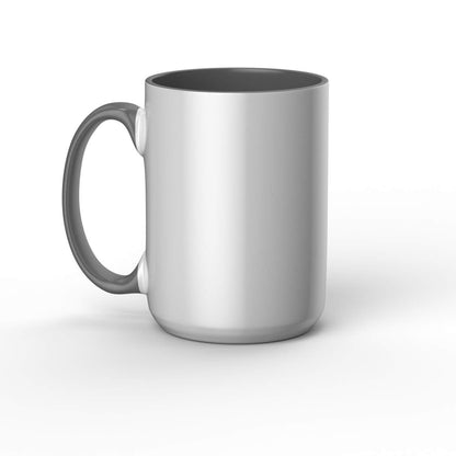 Beveled Ceramic Mug Blank - 15 oz/425 ml (1 ct) - Gray