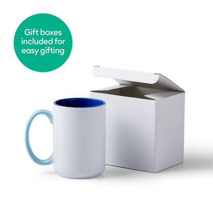 Beveled Ceramic Mug Blank - Ocean