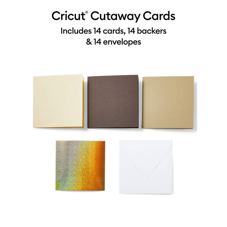 Cutaway Cards, Neutrals Sampler - S40 (14 ct)