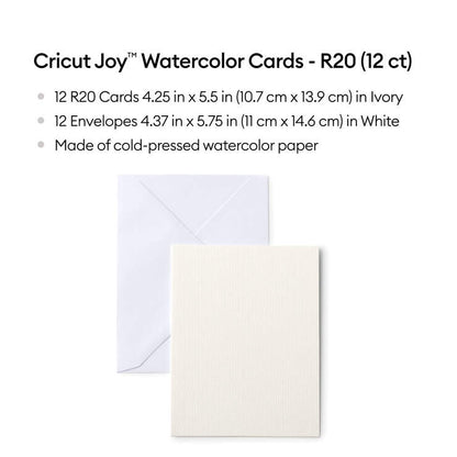 Cricut Joy™ Watercolor Cards – R20 (12 ct)