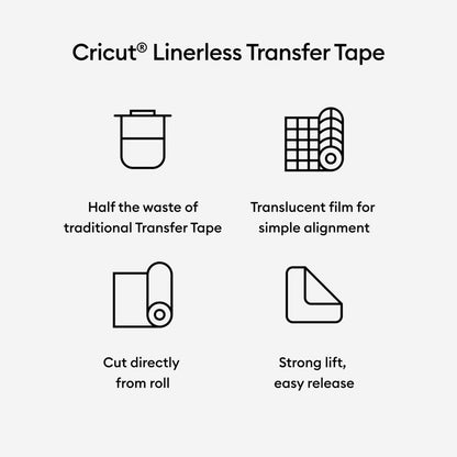 Cricut Linerless Transfer Tape 13x15ft