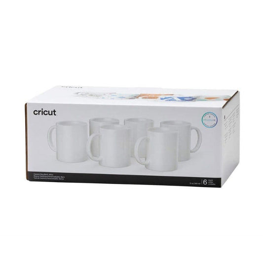 Cricut 350ml 6-pack Ceramic Mug White