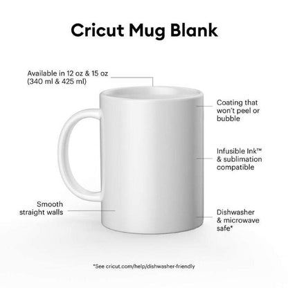 Cricut 350ml 6-pack Ceramic Mug White