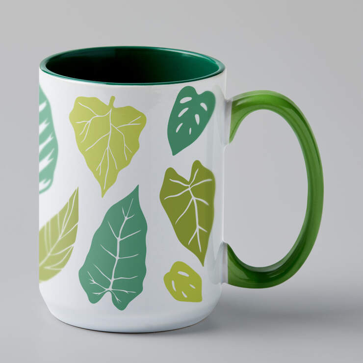 Beveled Ceramic Mug Blank - Forest